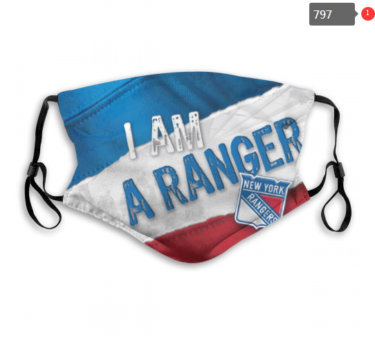 NHL New York Rangers #13 Dust mask with filter->nhl dust mask->Sports Accessory